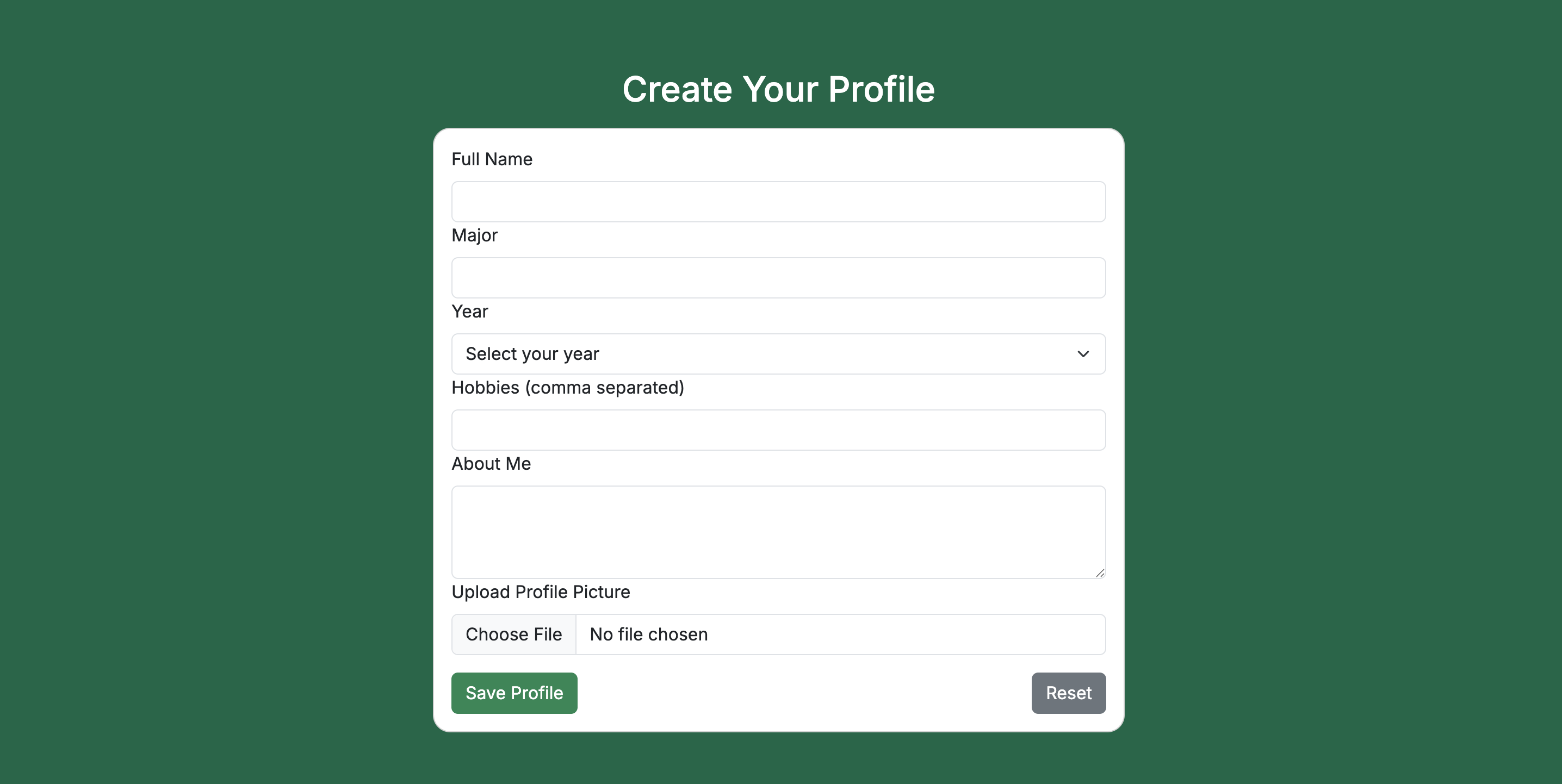 CreateProfile